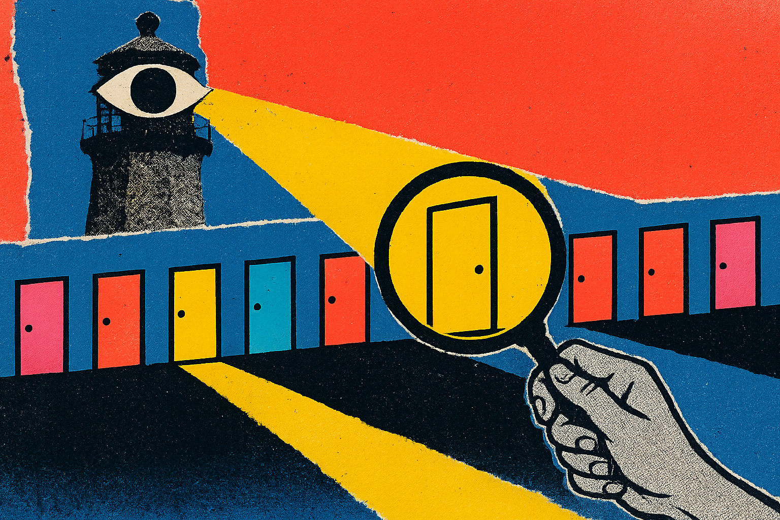 Pop art propaganda collage illustrating: The Best Marketing Engineering Agencies for AI Search and GEO