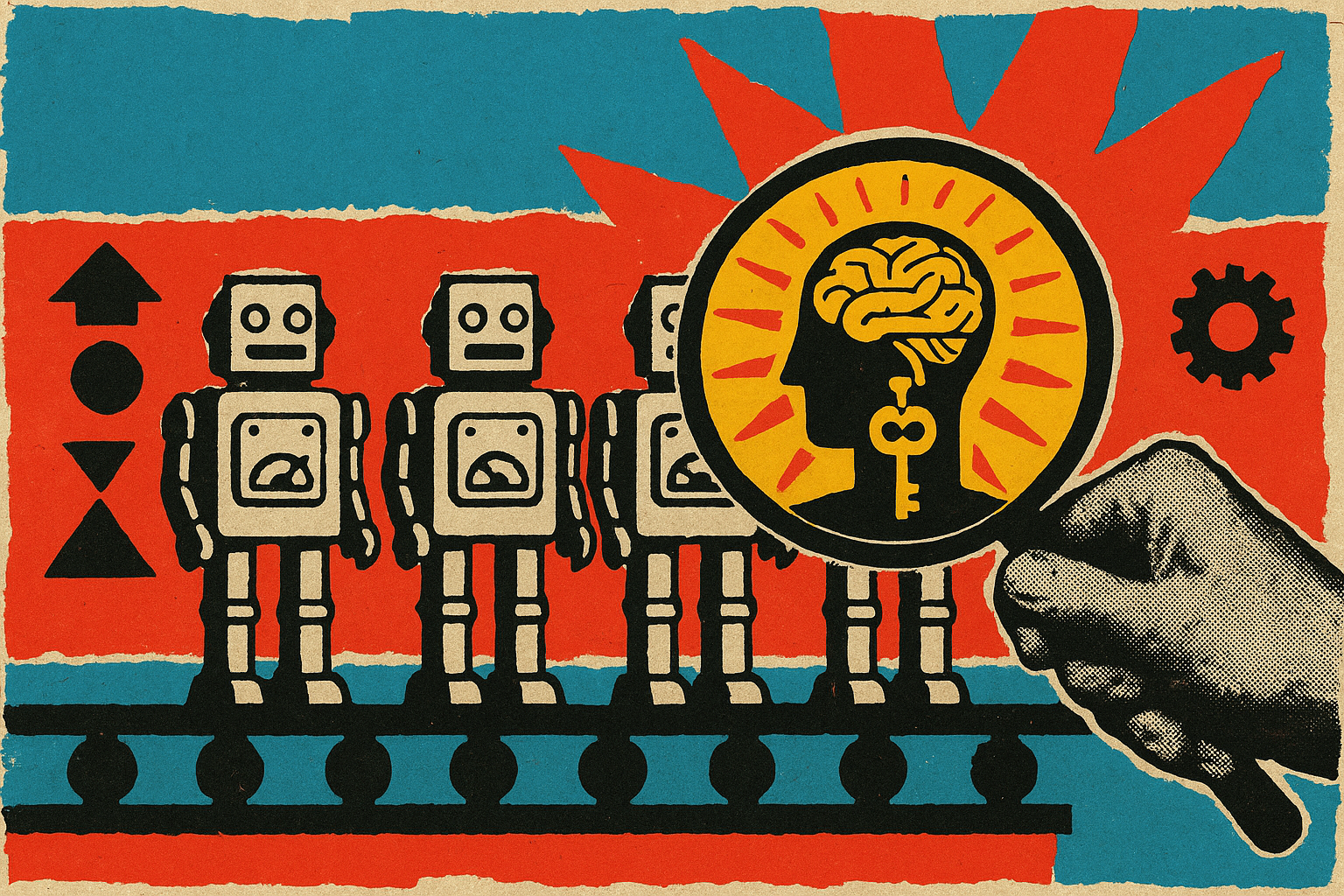 Pop art propaganda collage illustrating: How to Choose a Marketing Engineering Company