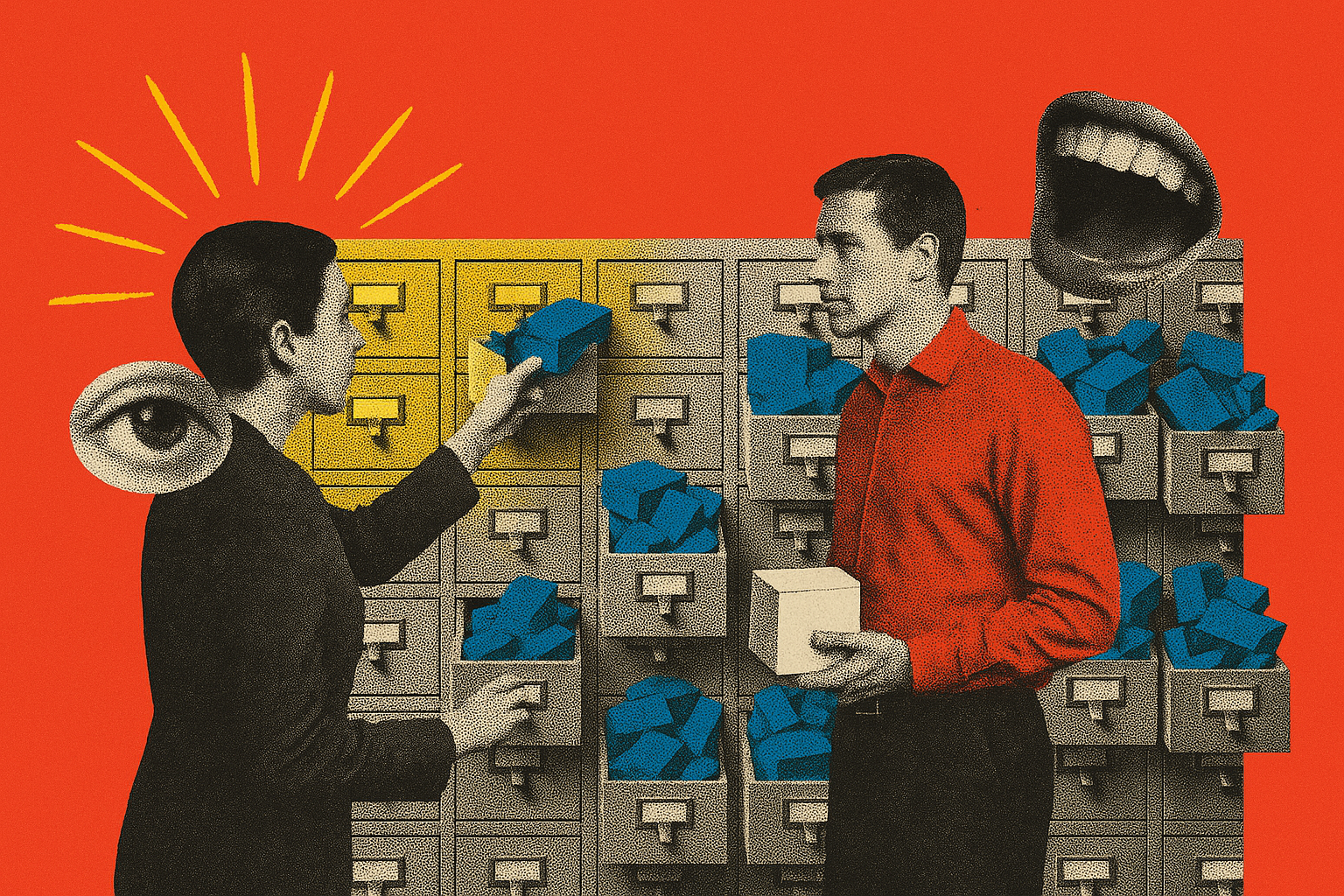 Collage illustrating: What category should our B2B product be in?