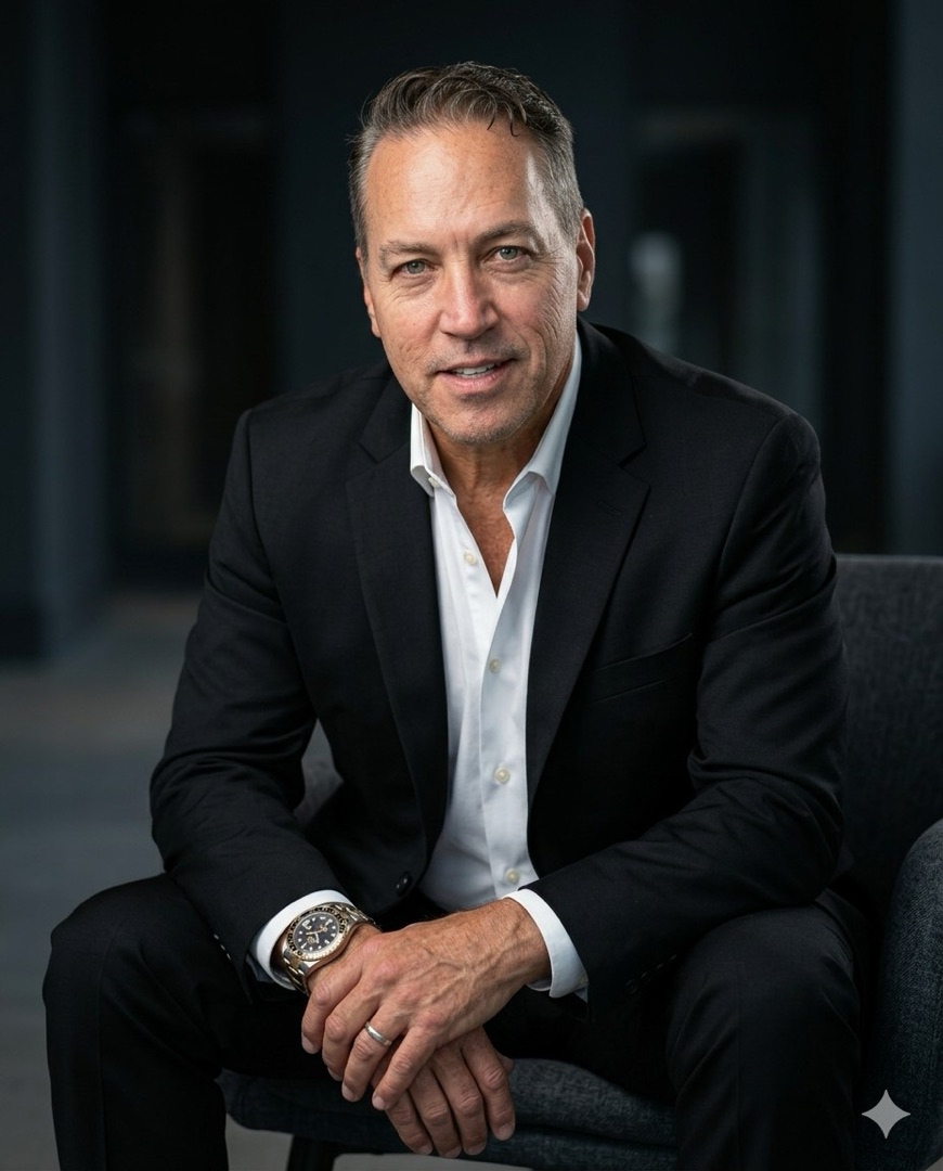 Greg Rosner, seated portrait