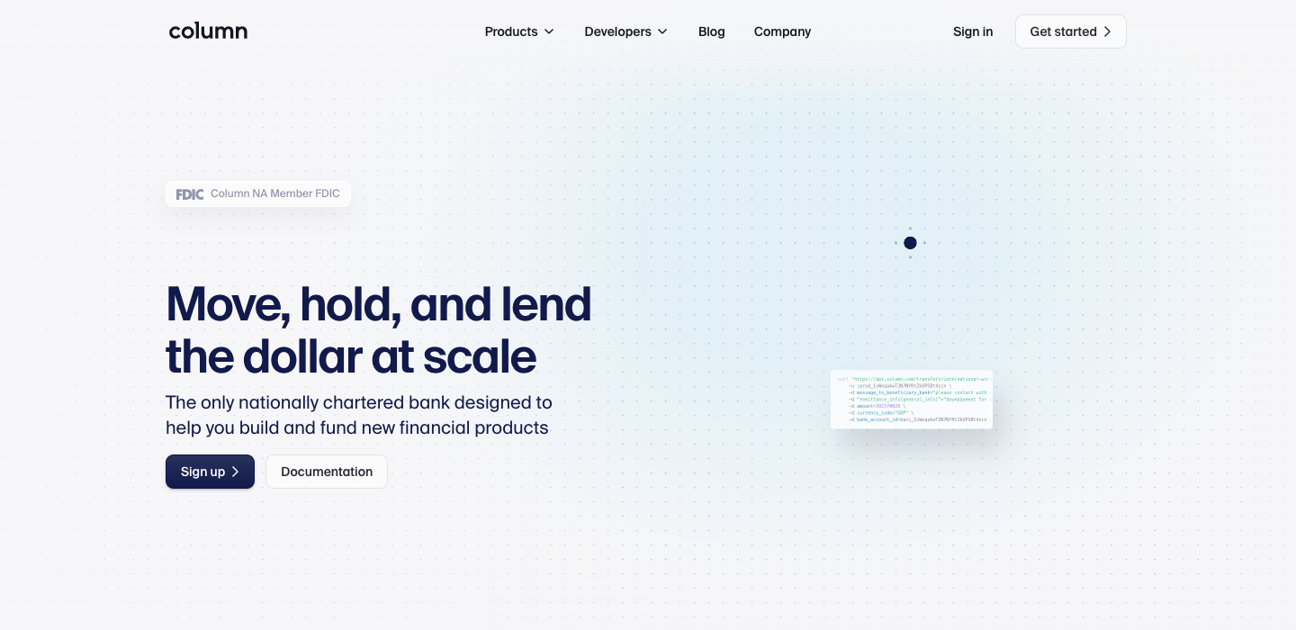 Column homepage