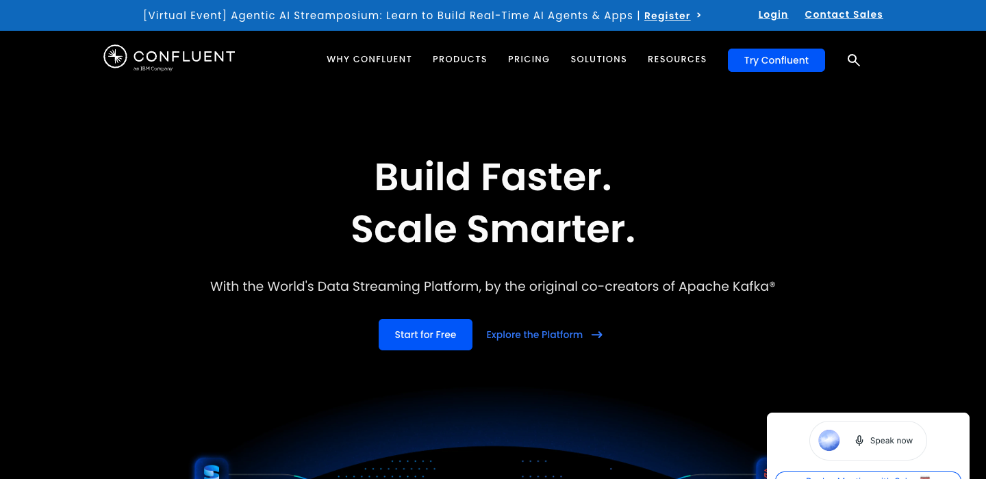 Confluent homepage