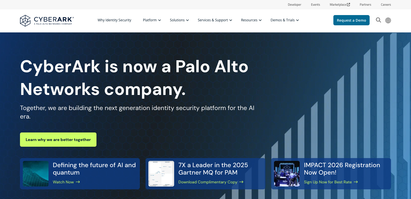 CyberArk homepage