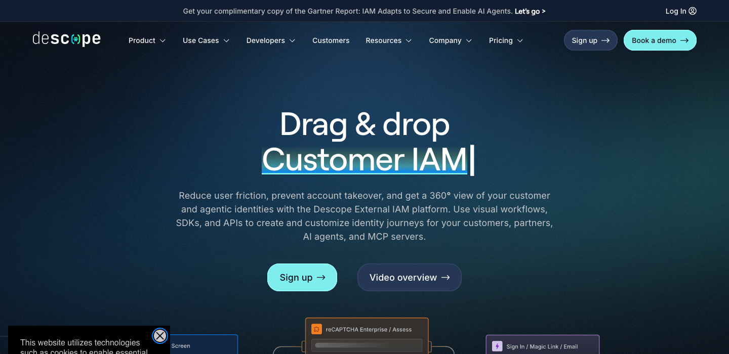 Descope homepage