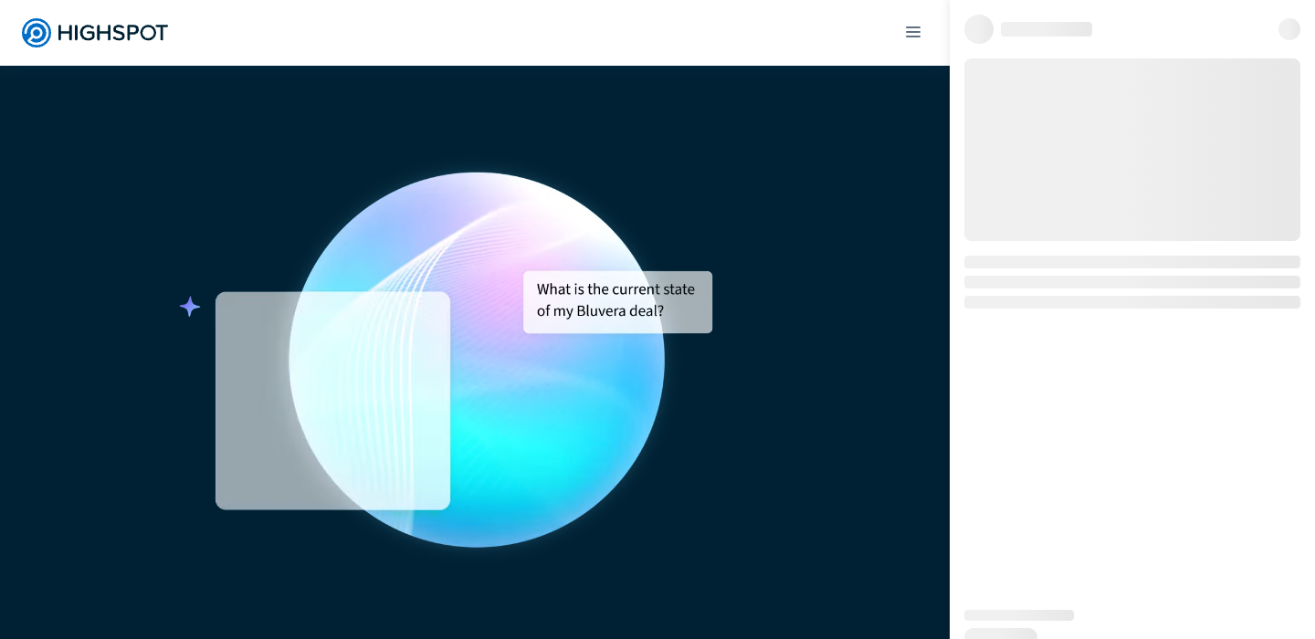 Highspot homepage