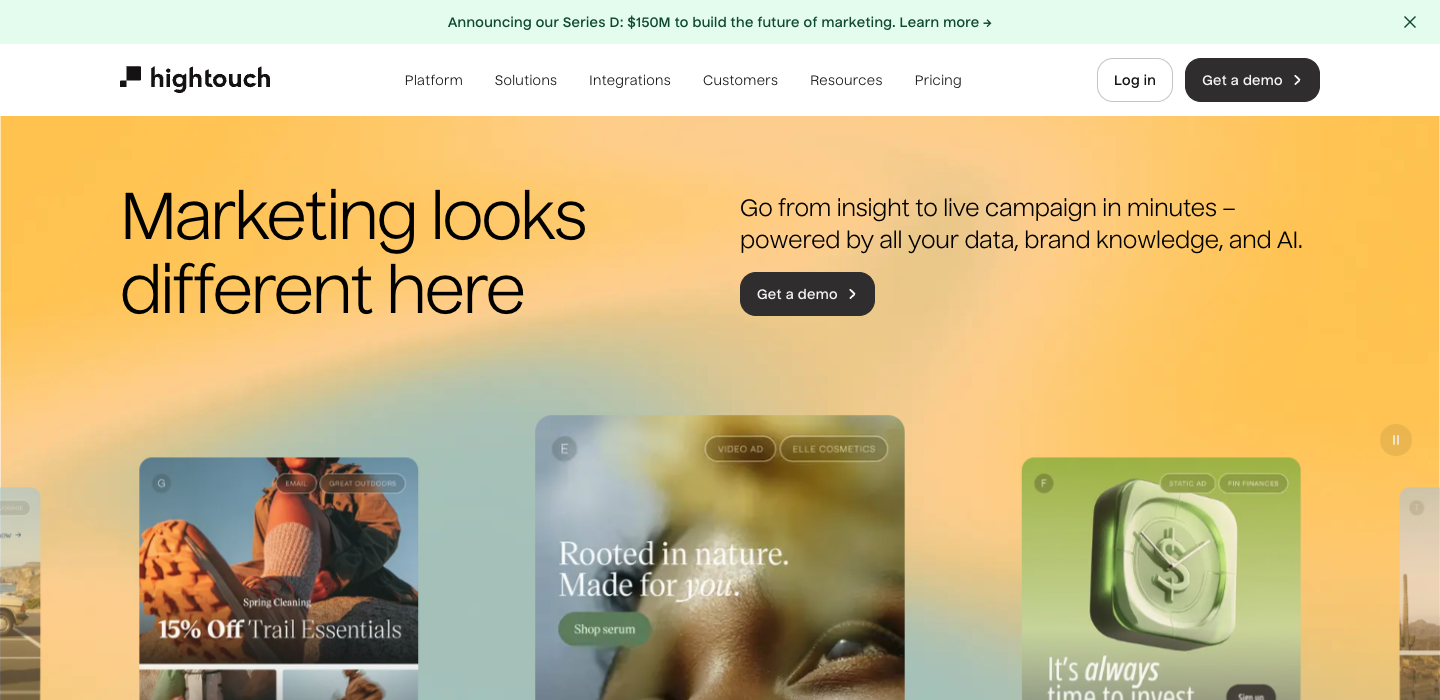 Hightouch homepage