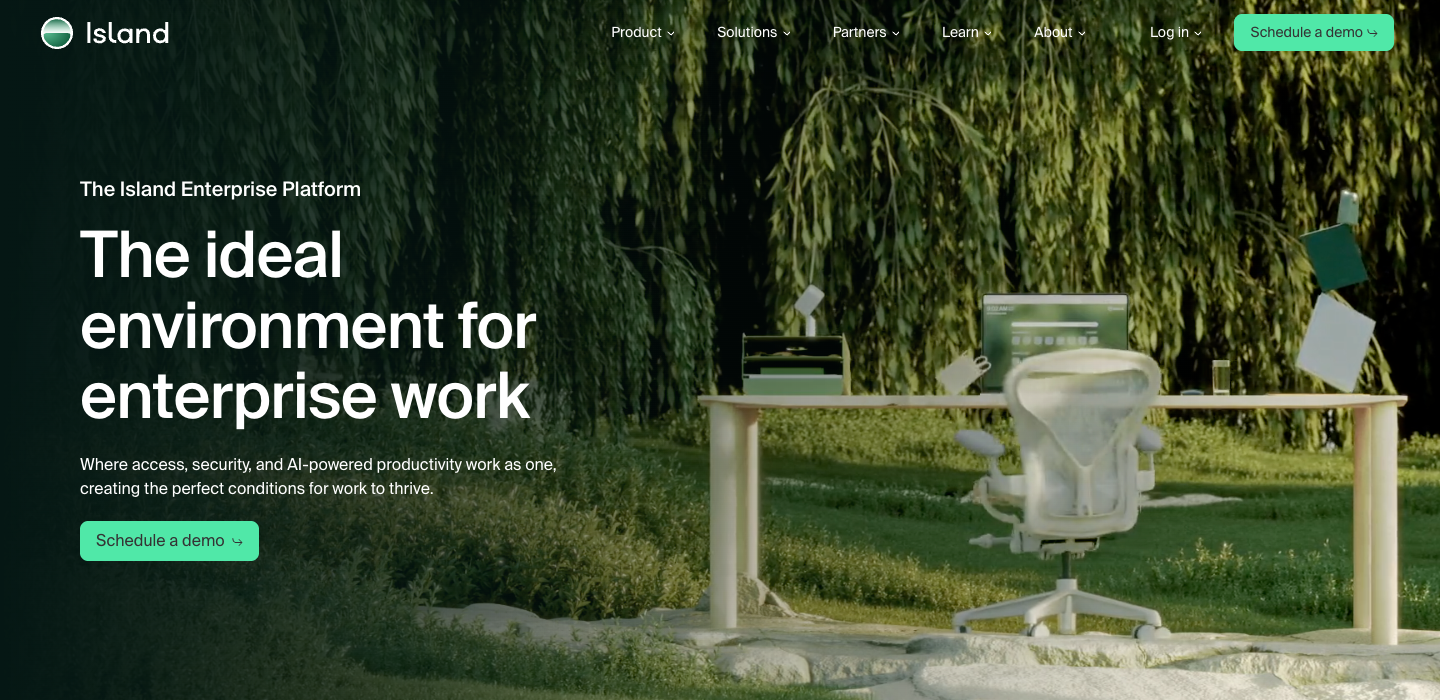 Island homepage