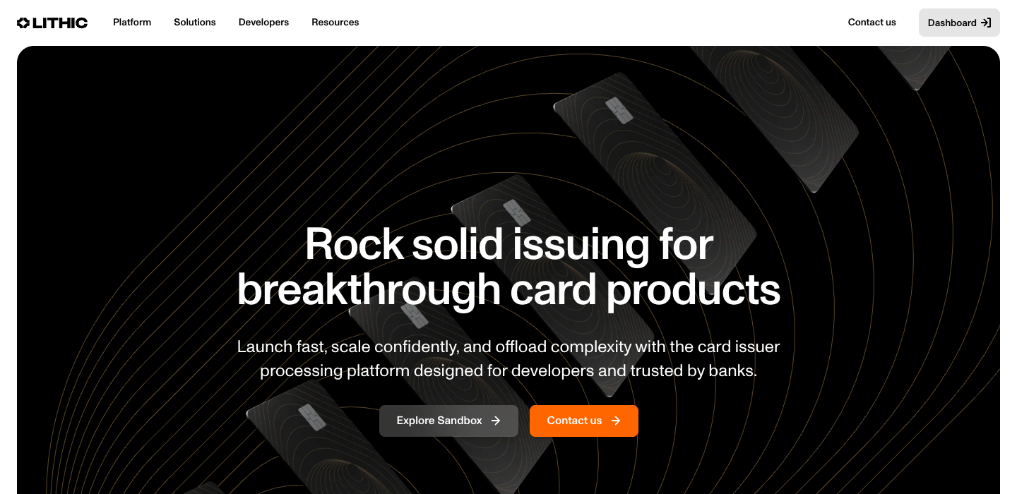 Lithic homepage