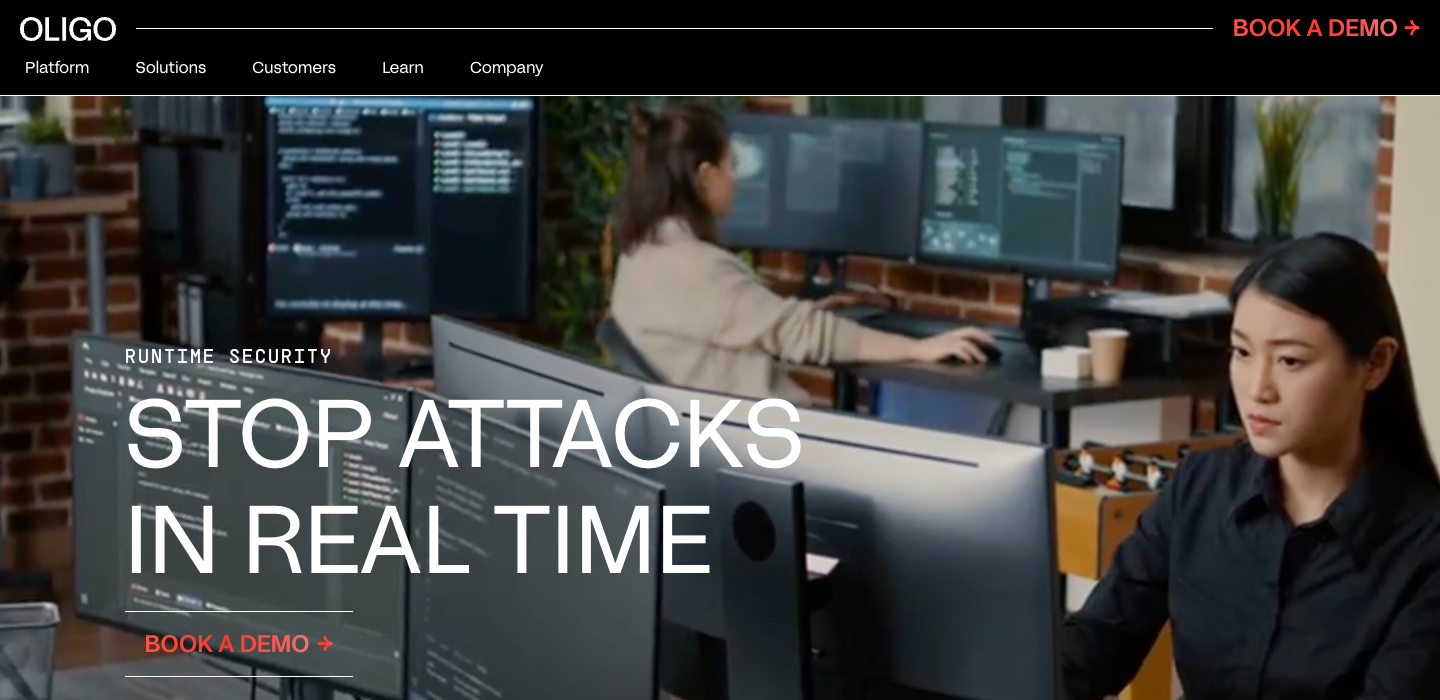 Oligo Security homepage