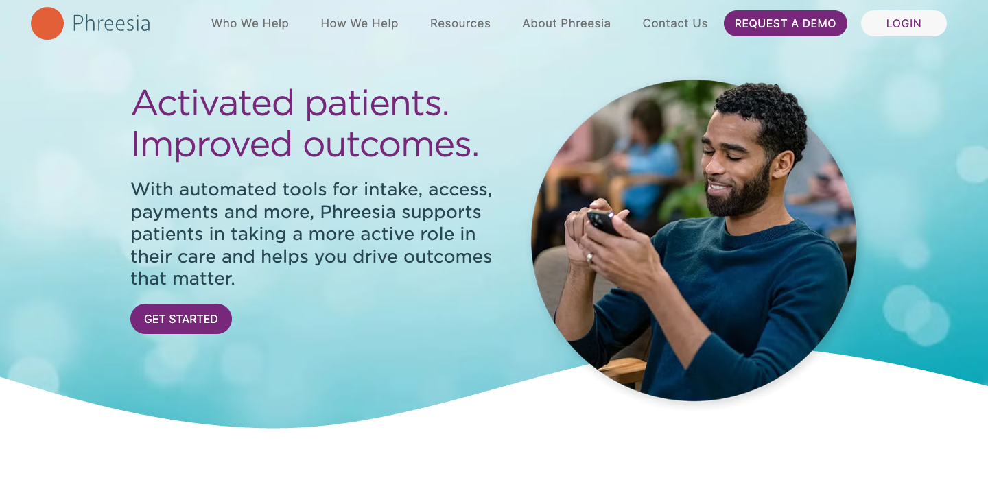 Phreesia homepage