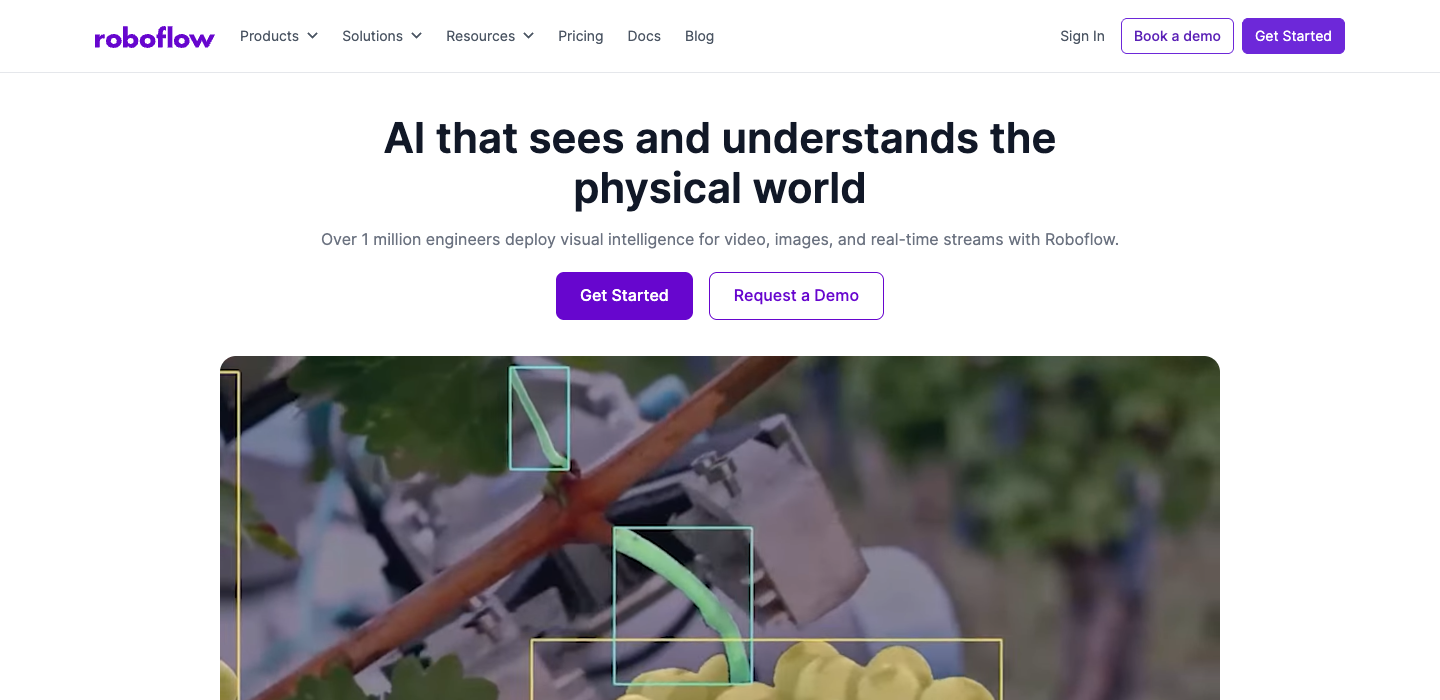 Roboflow homepage