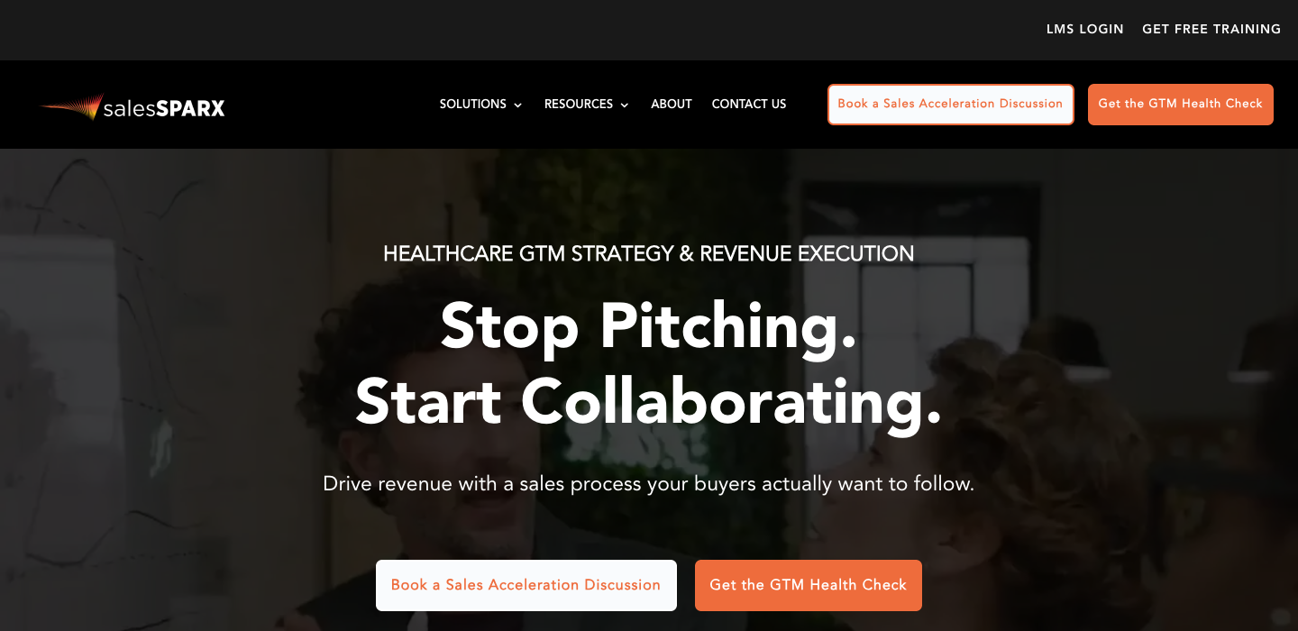 SalesSparx homepage