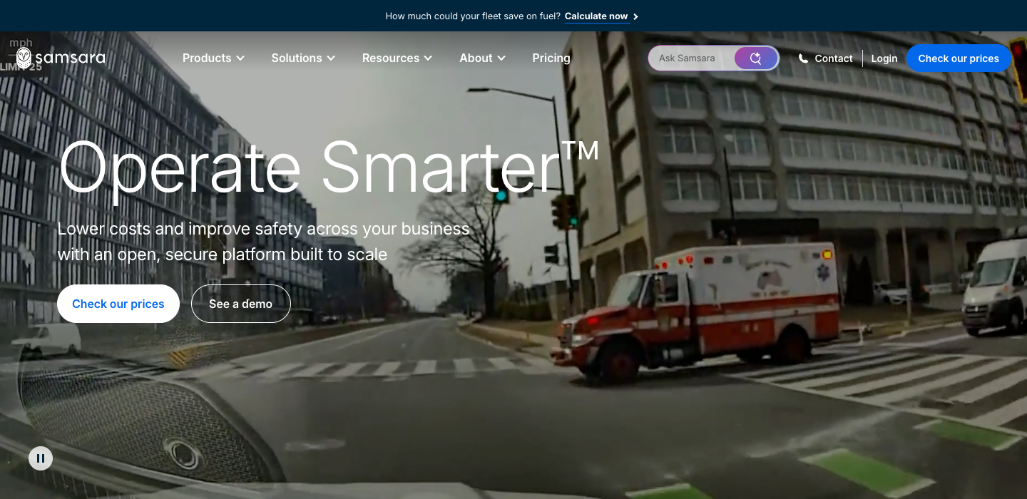 Samsara homepage