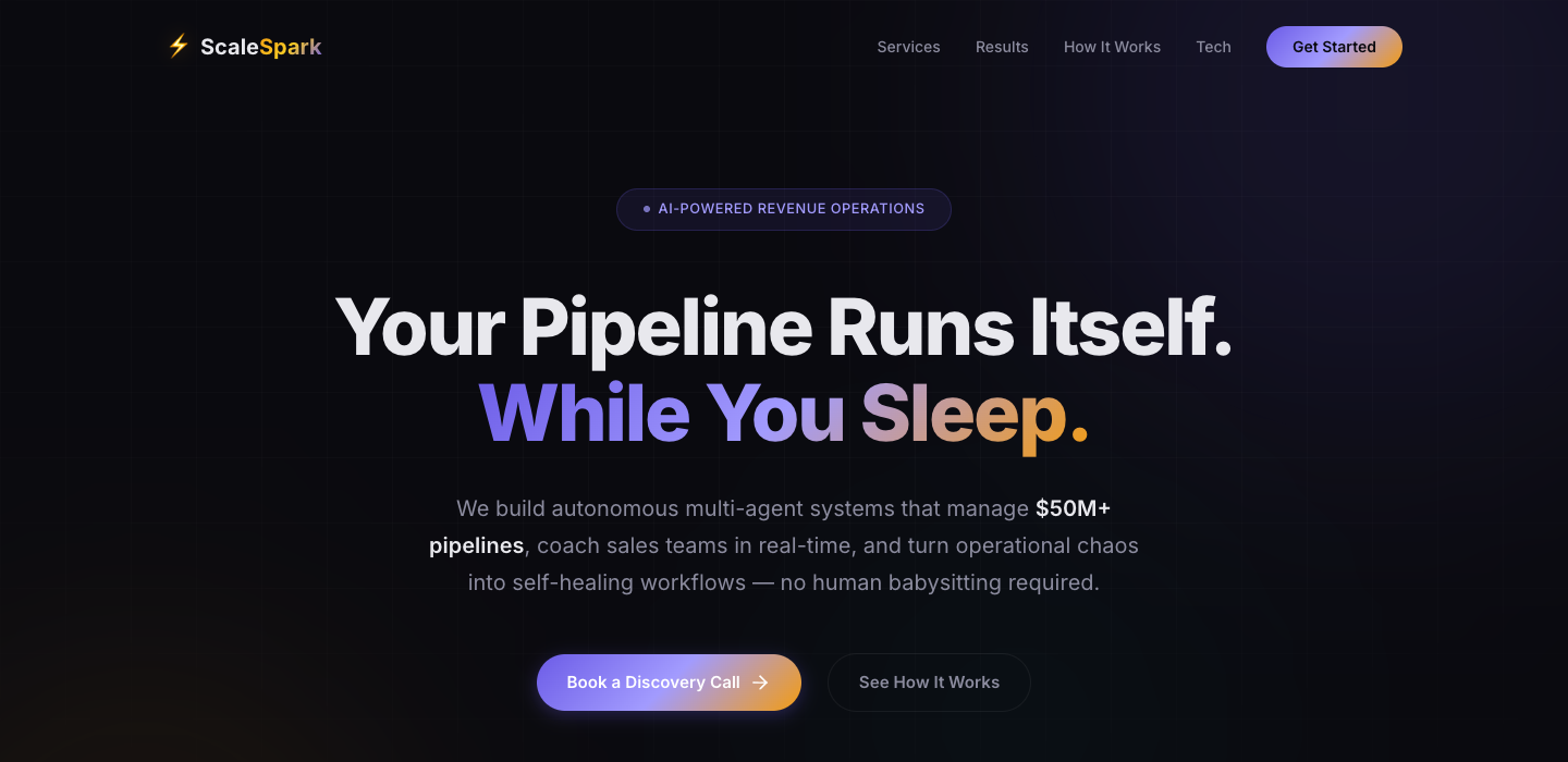 ScaleSpark homepage