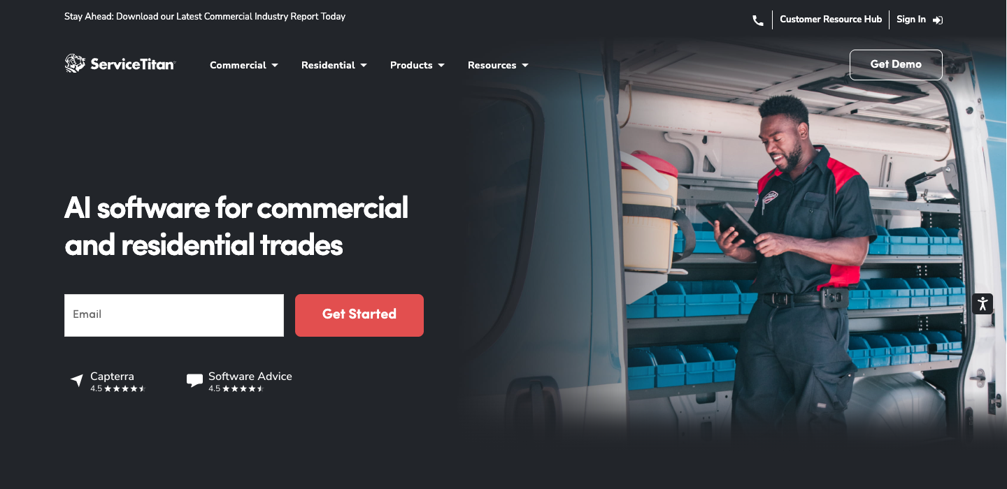 ServiceTitan homepage