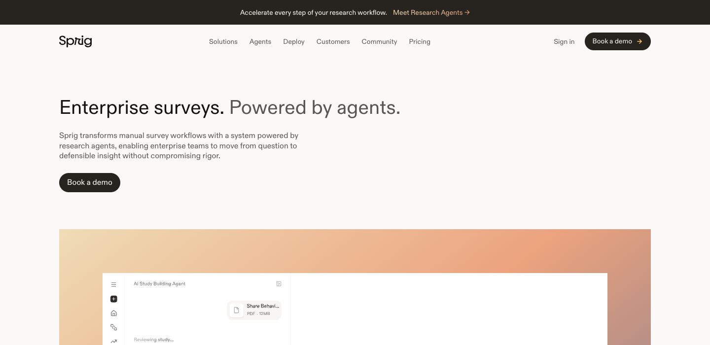 Sprig homepage
