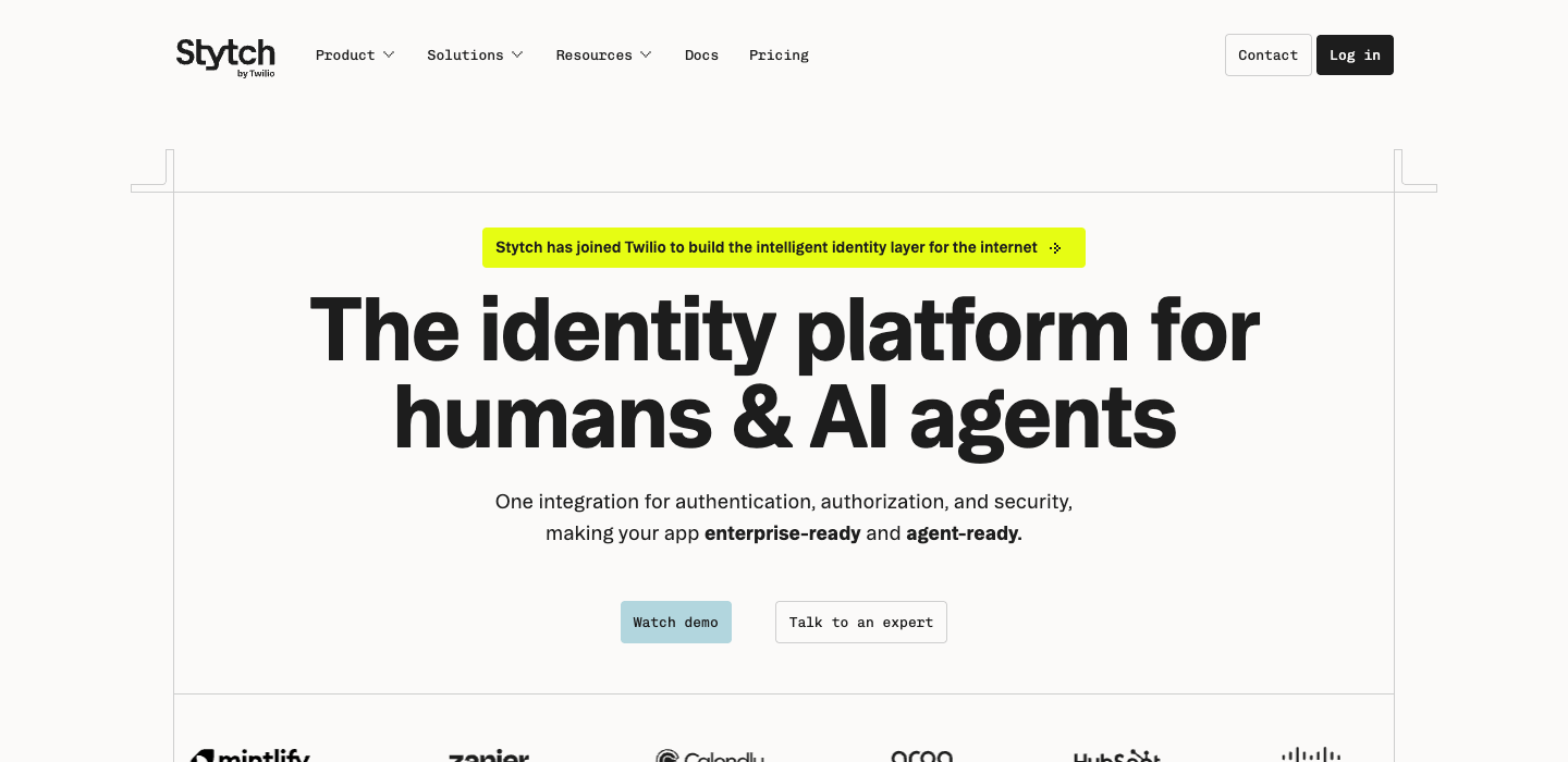 Stytch homepage