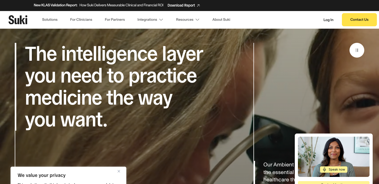 Suki AI homepage