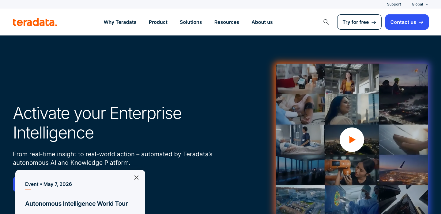 Teradata homepage