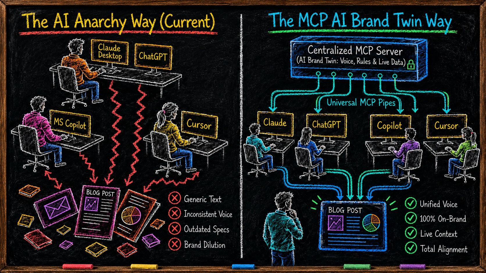 The AI Anarchy Way versus the MCP AI Brand Twin Way